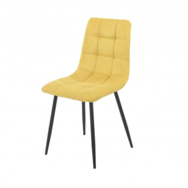 Chaise ALAN tissu jaune